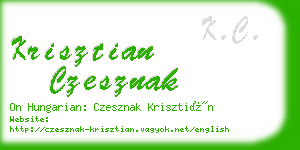 krisztian czesznak business card